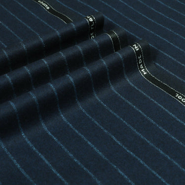 Oxbridge Flannel - Wide Chalk Stripe Super 120's Wool Flannel